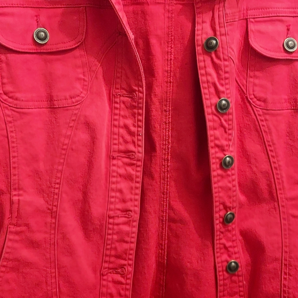 Red Denim Jacket - Picture 4 of 5